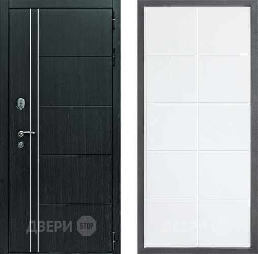 Входная металлическая Дверь Дверной континент Теплолюкс Дизайн ФЛ-Кватро Белое дерево в Бронницах