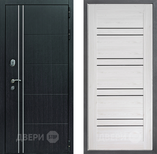 Входная металлическая Дверь Дверной континент Теплолюкс Дизайн ФЛ-49 Сосна белая в Бронницах