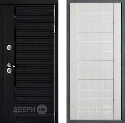 Входная металлическая Дверь Дверной континент ДК-1 ФЛ-70 Лиственница белая в Бронницах