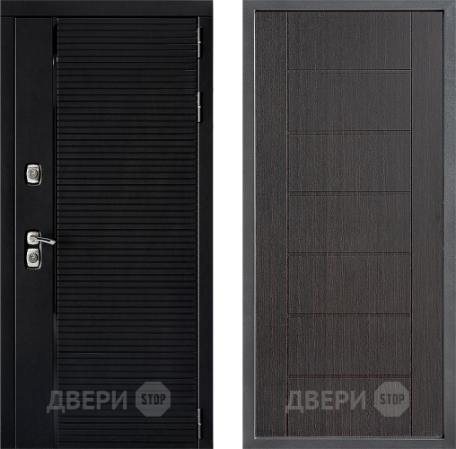 Входная металлическая Дверь Дверной континент ДК-1 ФЛ-Лайн Венге в Бронницах