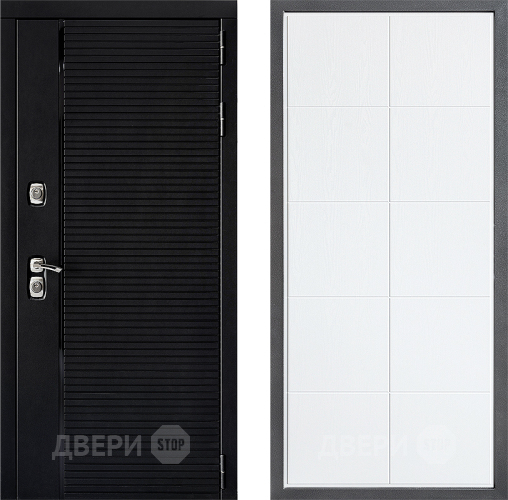 Входная металлическая Дверь Дверной континент ДК-1 ФЛ-Кватро Белое дерево в Бронницах