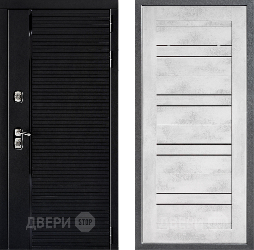 Входная металлическая Дверь Дверной континент ДК-1 ФЛ-49 Бетон снежный в Бронницах