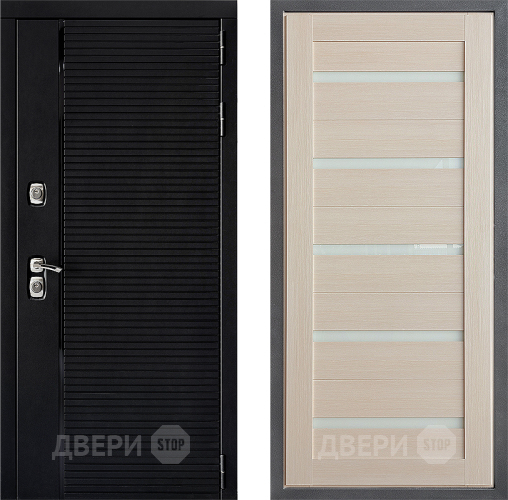 Входная металлическая Дверь Дверной континент ДК-1 ФЛ-47 Лиственница белая в Бронницах