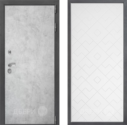 Дверь Дверной континент ДК-3/743 ФЛ-Тиффани Белый софт в Бронницах