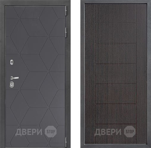 Входная металлическая Дверь Дверной континент ДК-3/744 ФЛ-Лайн Венге в Бронницах