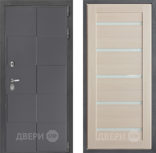 Входная металлическая Дверь Дверной континент ДК-3/606 ФЛ-47 Капучино в Бронницах