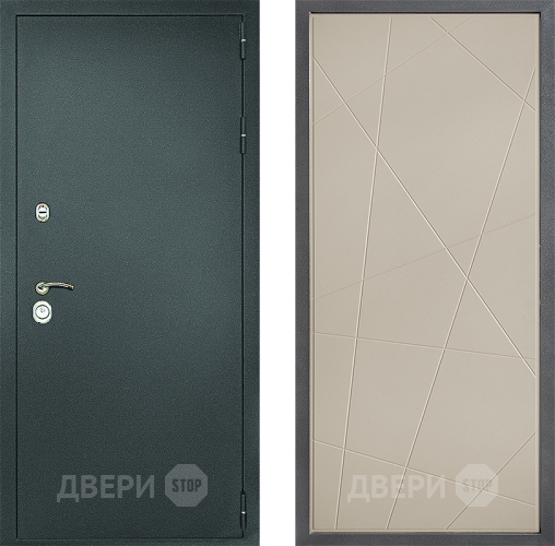 Дверь Дверной континент Рубикон Серебро Дизайн ФЛ-655 Капучино в Бронницах