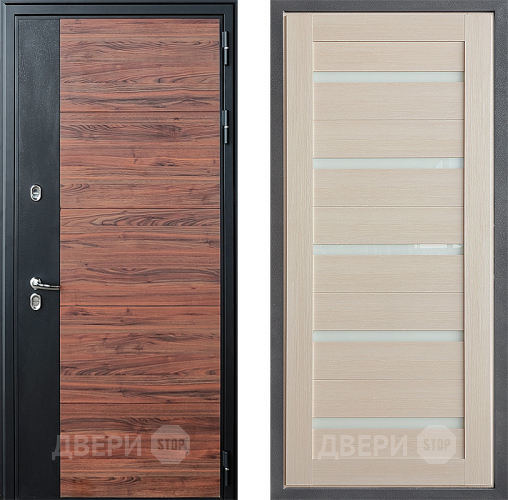 Дверь Дверной континент ДК-15 Красное Дерево ТЕРМО ФЛ-47 Капучино в Бронницах