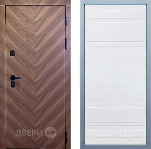 Входная металлическая Дверь Дива МД-98 Д-5 Белый в Бронницах