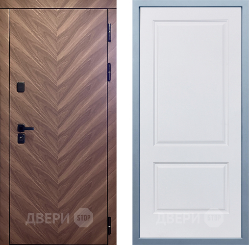 Входная металлическая Дверь Дива МД-98 Д-7 Белый в Бронницах