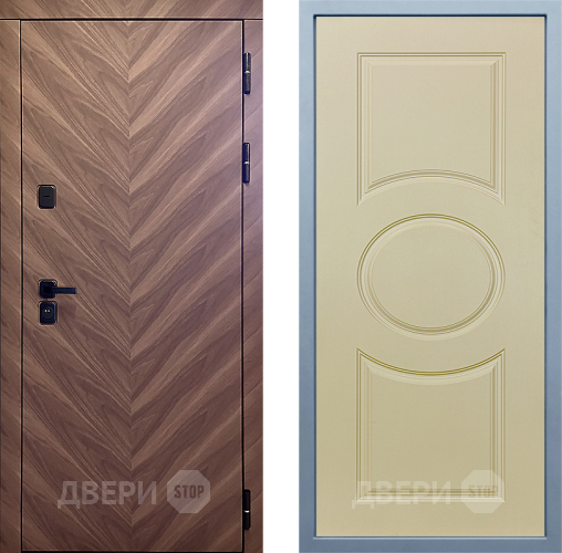 Входная металлическая Дверь Дива МД-98 Д-8 Шампань в Бронницах