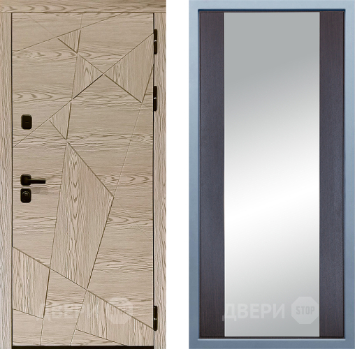 Дверь Дива МД-97/1 Д-15 Зеркало Венге в Бронницах