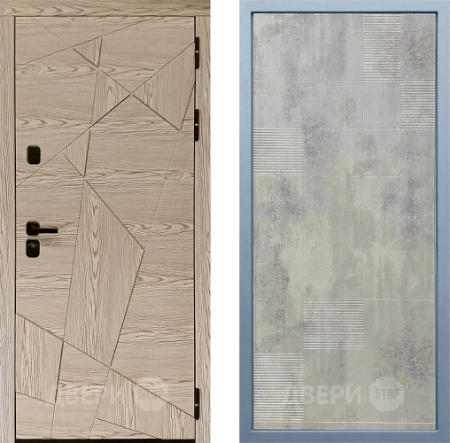 Входная металлическая Дверь Дива МД-97/1 Д-4 Бетон темный в Бронницах