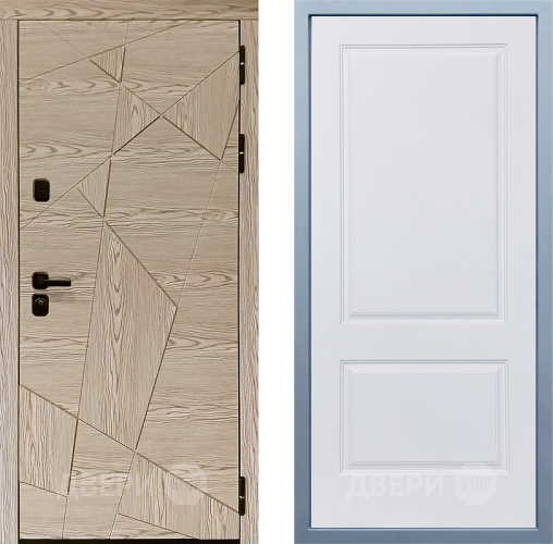 Входная металлическая Дверь Дива МД-97/1 Д-7 Белый в Бронницах