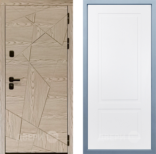 Входная металлическая Дверь Дива МД-97/1 Н-7 Белый в Бронницах