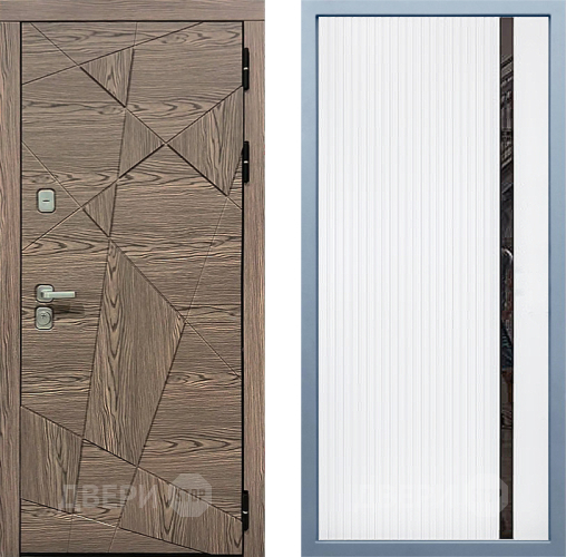 Входная металлическая Дверь Дива МД-97/2 МХ-46 Белый матовый в Бронницах