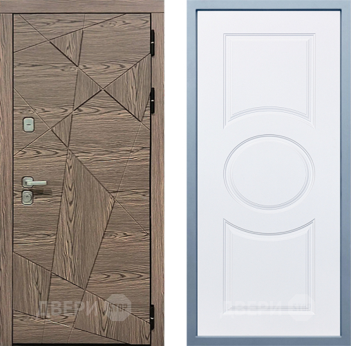 Входная металлическая Дверь Дива МД-97/2 Д-8 Белый в Бронницах