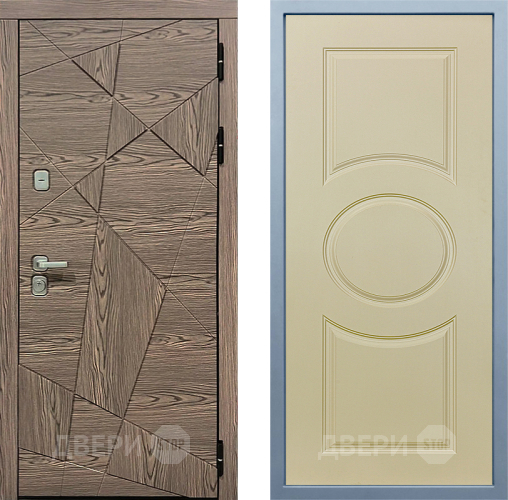 Входная металлическая Дверь Дива МД-97/2 Д-8 Шампань в Бронницах
