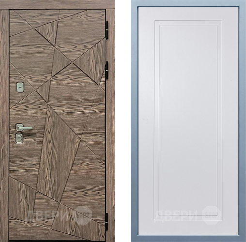 Входная металлическая Дверь Дива МД-97/2 Н-10 Белый в Бронницах