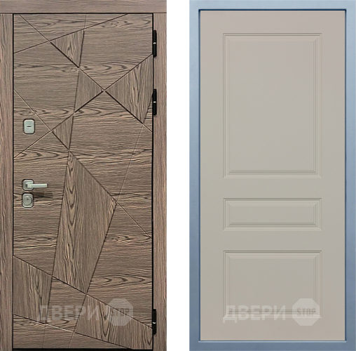 Входная металлическая Дверь Дива МД-97/2 Д-13 Шампань в Бронницах