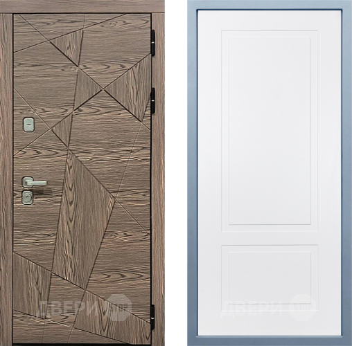 Входная металлическая Дверь Дива МД-97/2 Н-7 Белый в Бронницах