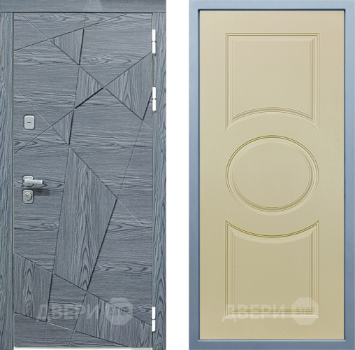 Входная металлическая Дверь Дива МД-97/3 Д-8 Шампань в Бронницах