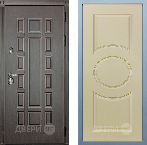 Входная металлическая Дверь Дива МД-38 Д-8 Шампань в Бронницах
