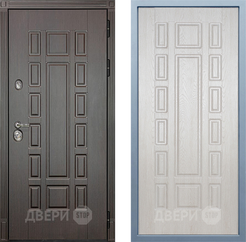 Входная металлическая Дверь Дива МД-38 М-2 Дуб филадельфия крем в Бронницах