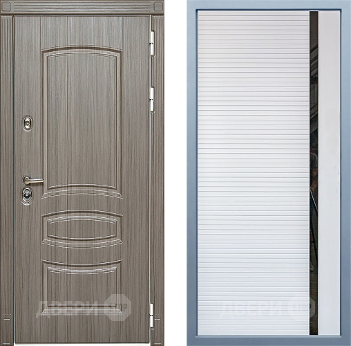 Входная металлическая Дверь Дива МД-42 МХ-45 Белый матовый в Бронницах