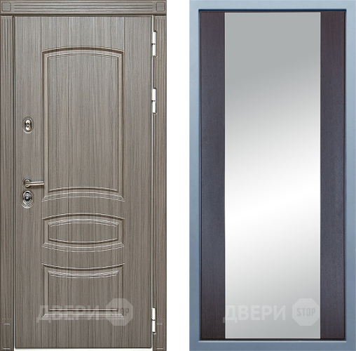 Входная металлическая Дверь Дива МД-42 Д-15 Зеркало Венге в Бронницах