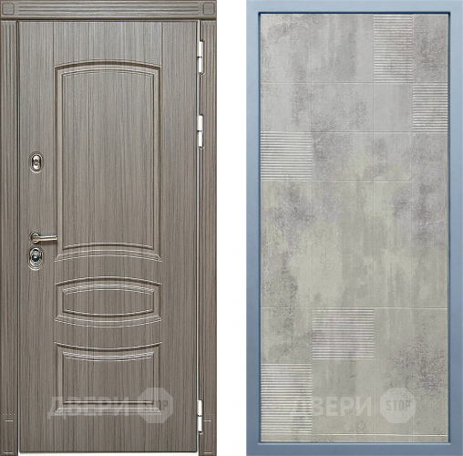 Входная металлическая Дверь Дива МД-42 Д-4 Бетон темный в Бронницах