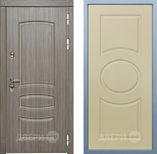 Входная металлическая Дверь Дива МД-42 Д-8 Шампань в Бронницах