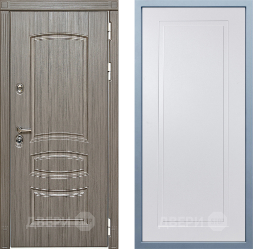 Входная металлическая Дверь Дива МД-42 Н-10 Белый в Бронницах