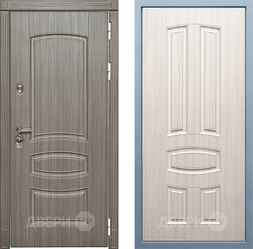 Входная металлическая Дверь Дива МД-42 М-3 Сандал белый в Бронницах