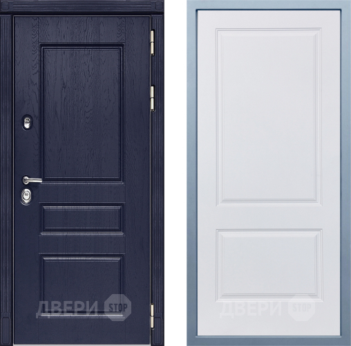 Входная металлическая Дверь Дива МД-45 Д-7 Белый в Бронницах