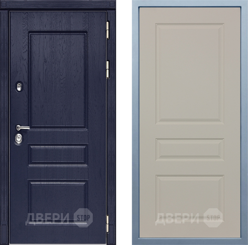 Входная металлическая Дверь Дива МД-45 Д-13 Шампань в Бронницах