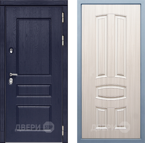 Входная металлическая Дверь Дива МД-45 М-3 Сандал белый в Бронницах