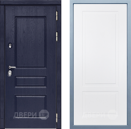 Входная металлическая Дверь Дива МД-45 Н-7 Белый в Бронницах