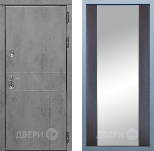 Дверь Дива МД-48 Д-15 Зеркало Венге в Бронницах