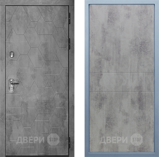 Входная металлическая Дверь Дива МД-51 М-1 Бетон темный в Бронницах