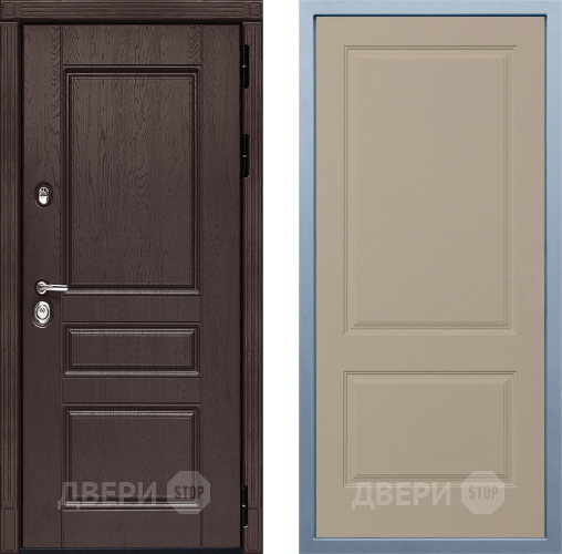 Входная металлическая Дверь Дива МД-90 Д-7 Шампань в Бронницах