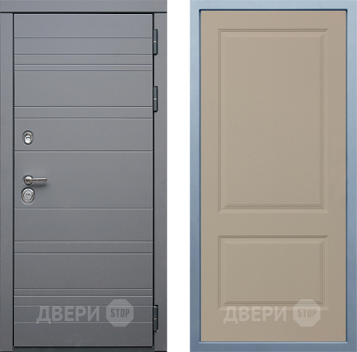 Входная металлическая Дверь Дива МД-39 Д-7 Шампань в Бронницах