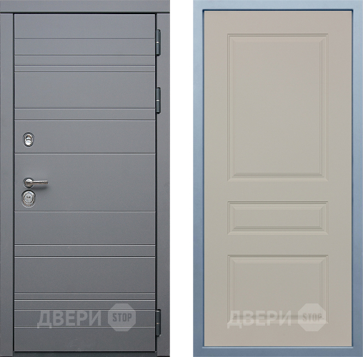 Входная металлическая Дверь Дива МД-39 Д-13 Шампань в Бронницах