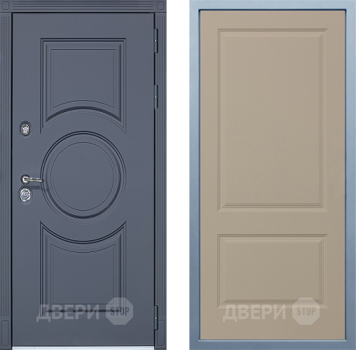 Входная металлическая Дверь Дива МХ-30 STR Д-7 Шампань в Бронницах