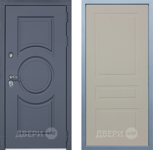 Входная металлическая Дверь Дива МХ-30 STR Н-7 Шампань в Бронницах