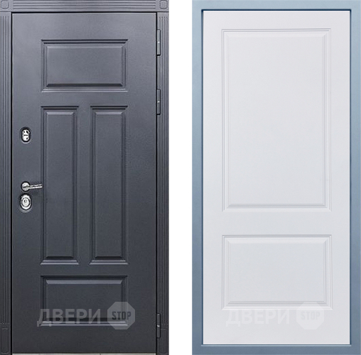 Входная металлическая Дверь Дива МХ-29 STR Д-7 Белый в Бронницах