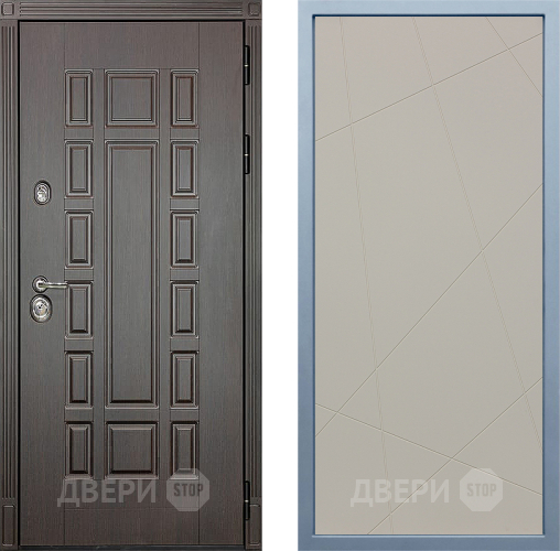 Входная металлическая Дверь Дива МХ-53 STR Д-11 Шампань в Бронницах