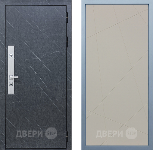 Входная металлическая Дверь Дива МХ-26 STR Д-11 Шампань в Бронницах