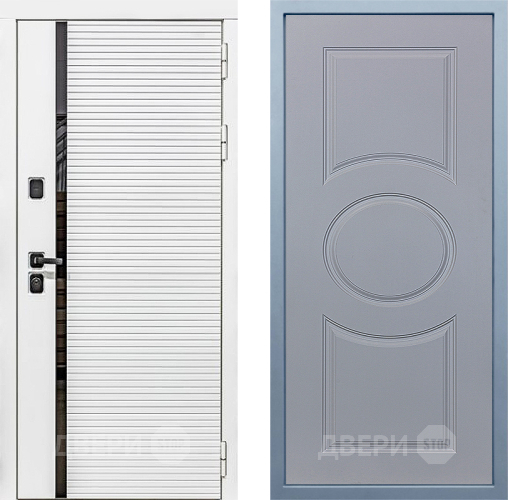 Дверь Дива МХ-45 Белая STR Д-8 Силк Маус в Бронницах