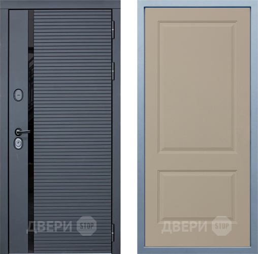 Входная металлическая Дверь Дива МХ-45 STR Д-7 Шампань в Бронницах